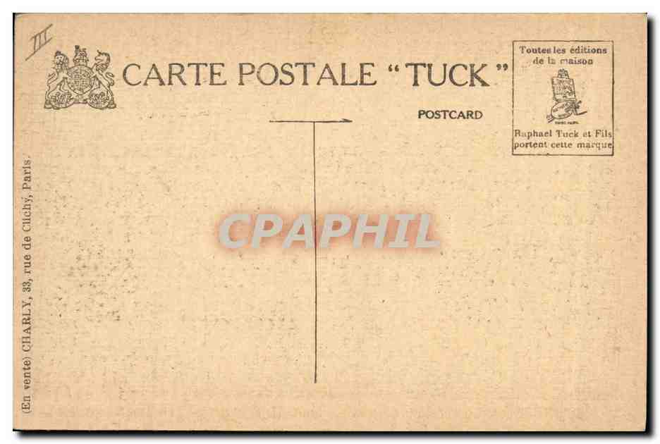 CPA Ouverture de la Conference de la Paix Mars 1919 Ferdinand Polack  — Verso