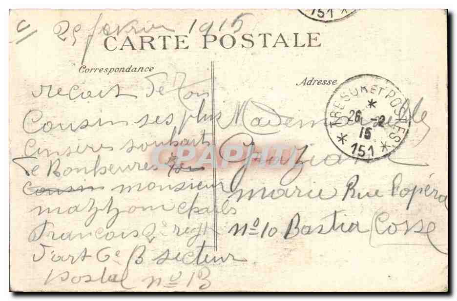 En Campagne - Le maréchal-ferrant — 1914 — Série 24mo — Éditeur (E|D) — Reverso
