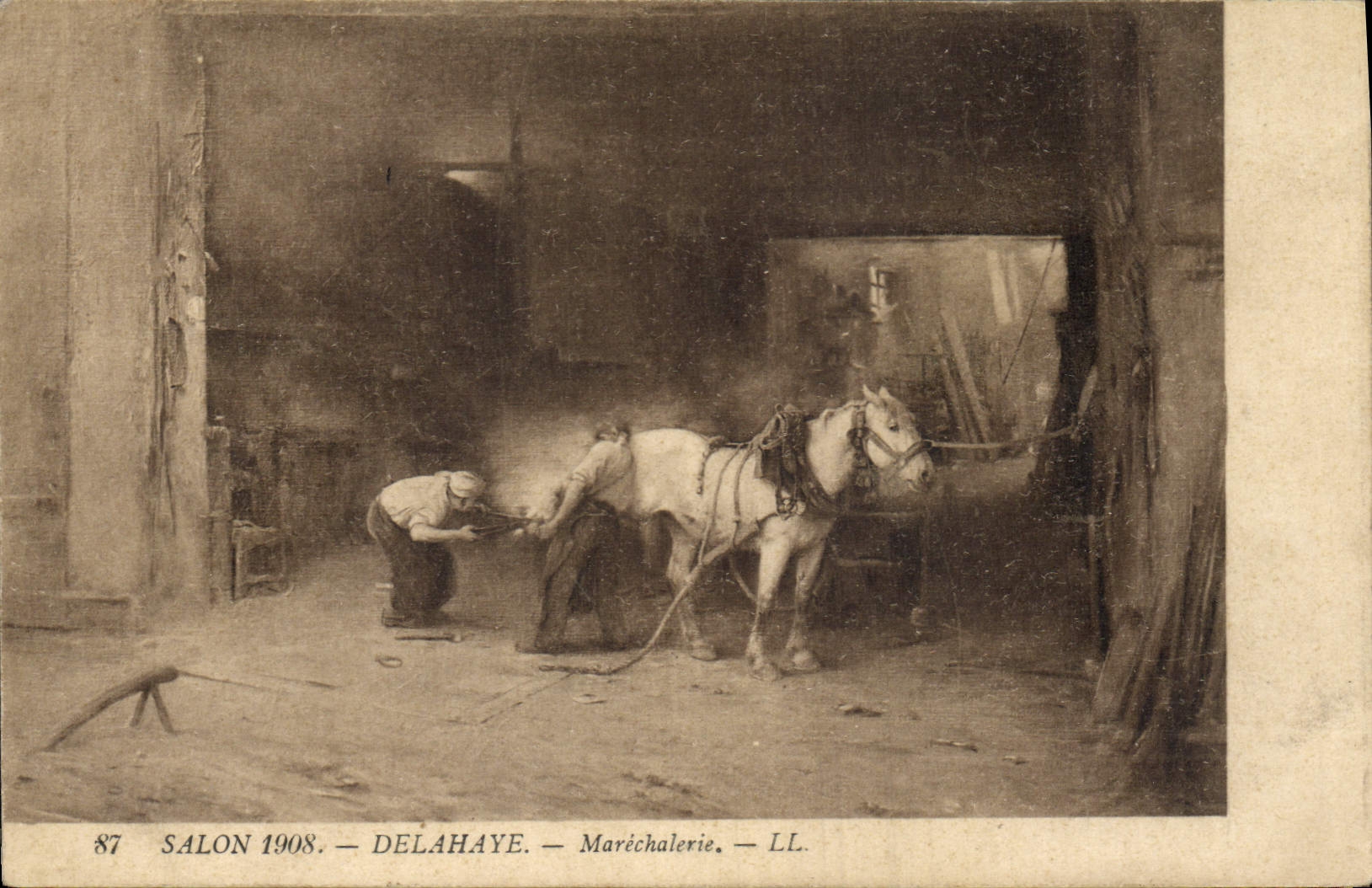 Maréchalerie — Salon 1908 — Delahaye — LL.
