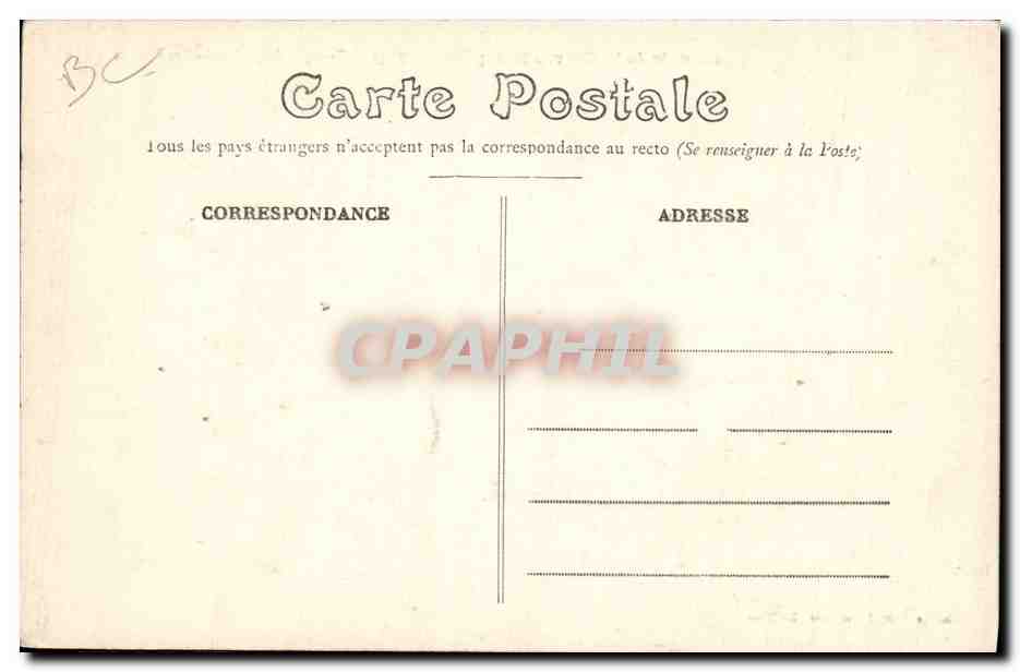 Troupes Anglaises - Les Forges — Souvenir de la Guerre Européenne 1914 — Impr. et Edit. J. Pouveret, Le Mans — Verso