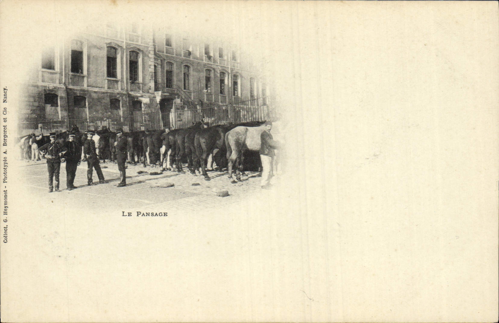 CPA Cheval Hippisme Equitation Le pansage Militaria 