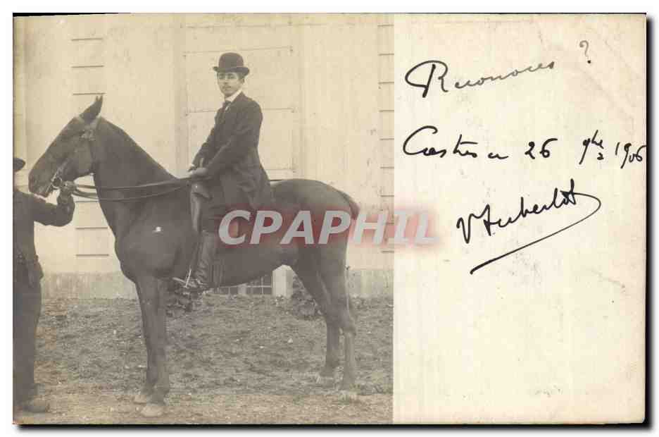 Jeune cavalier à Cesta — 26 juillet 1906 — signature de Michelot