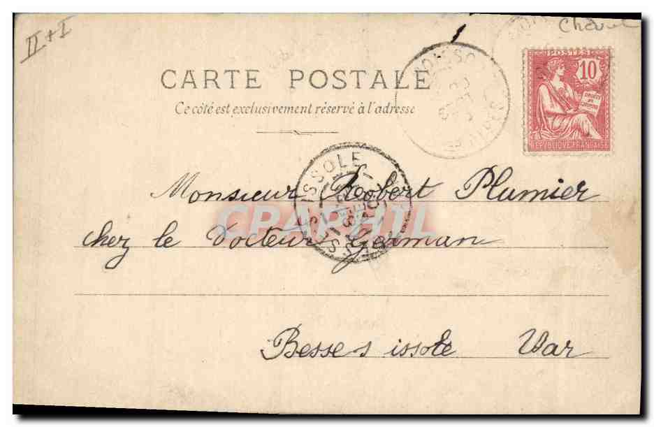 CARTE PHOTO Cheval Hippisme Equitation  — Verso
