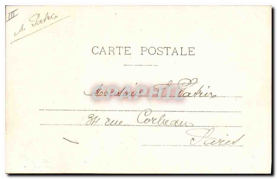 CPA Fantaisie Fleurs Annee 1905 — Verso