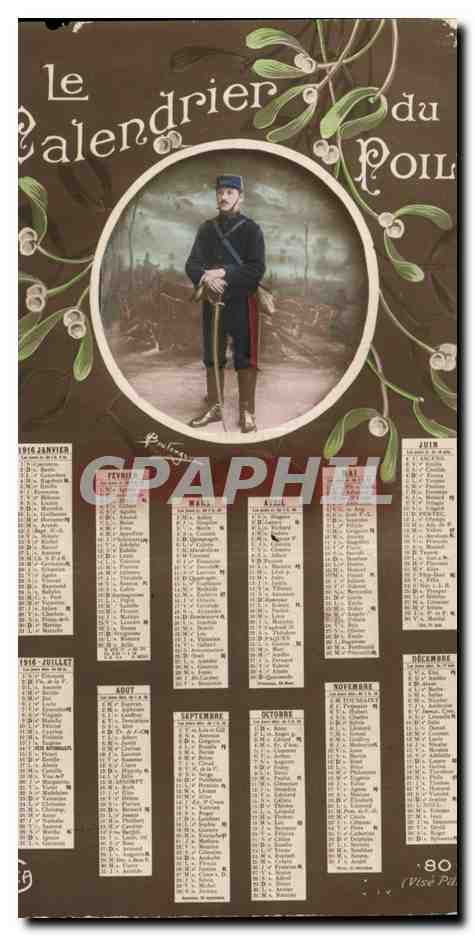 Calendrier du Poil — 1916 — J. Tailhades-Loyvalois-Perrut