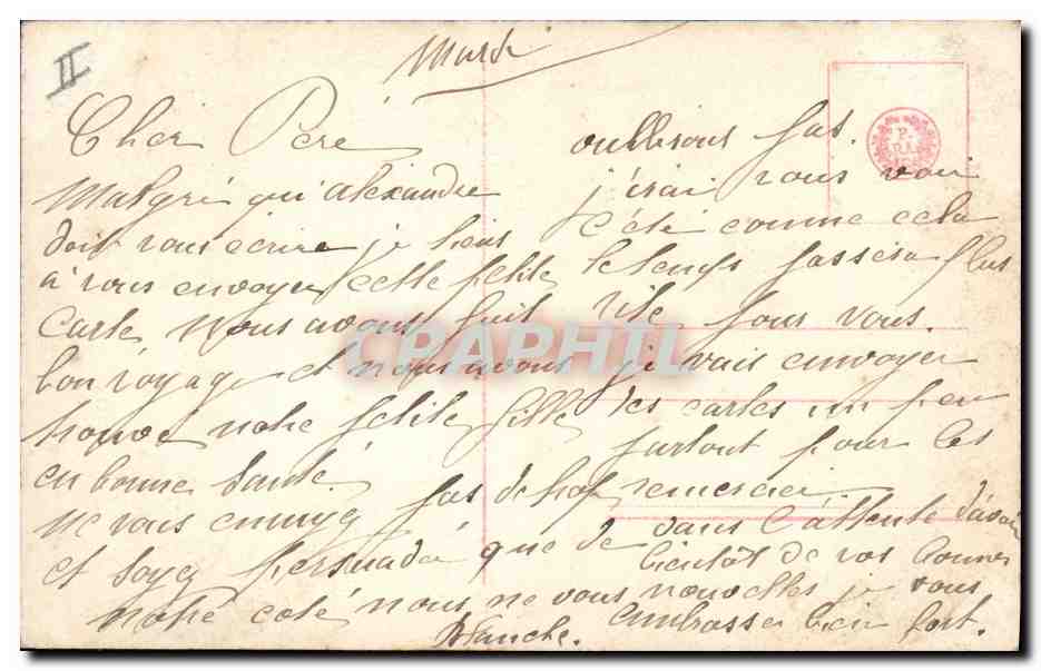 Jeune femme — Année 1917 — Éditeur : 2514/1 — Verso