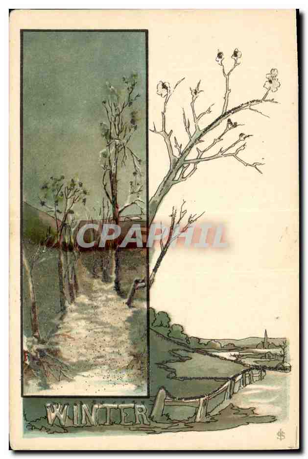Winter — paysage hivernal — éditeur non identifié