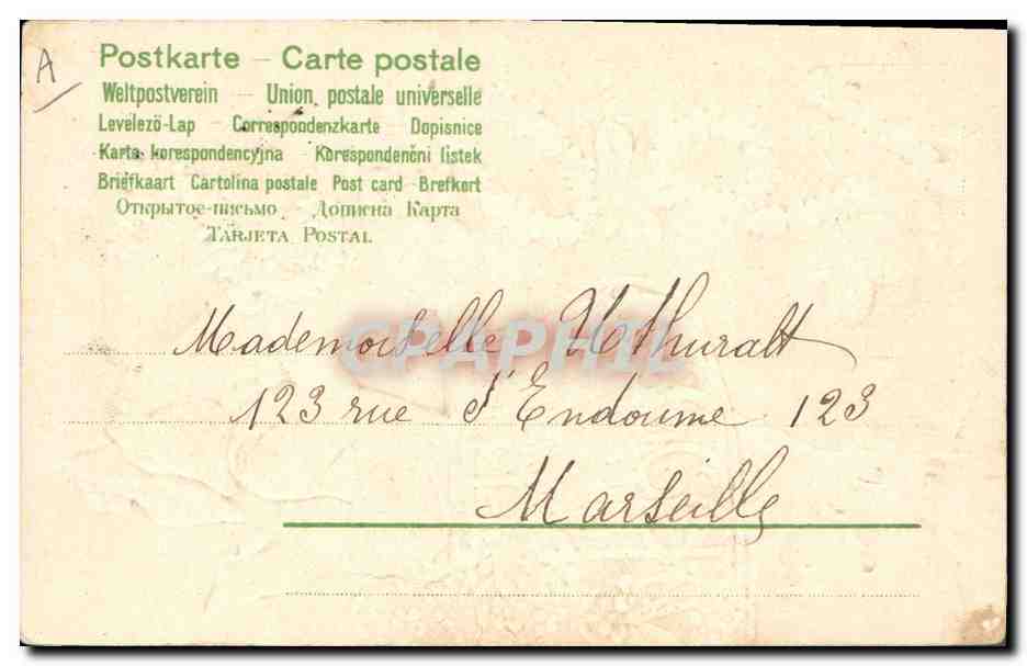 Enfant sur balcon — 'Bonne année' — éditeur non visible — Reverso