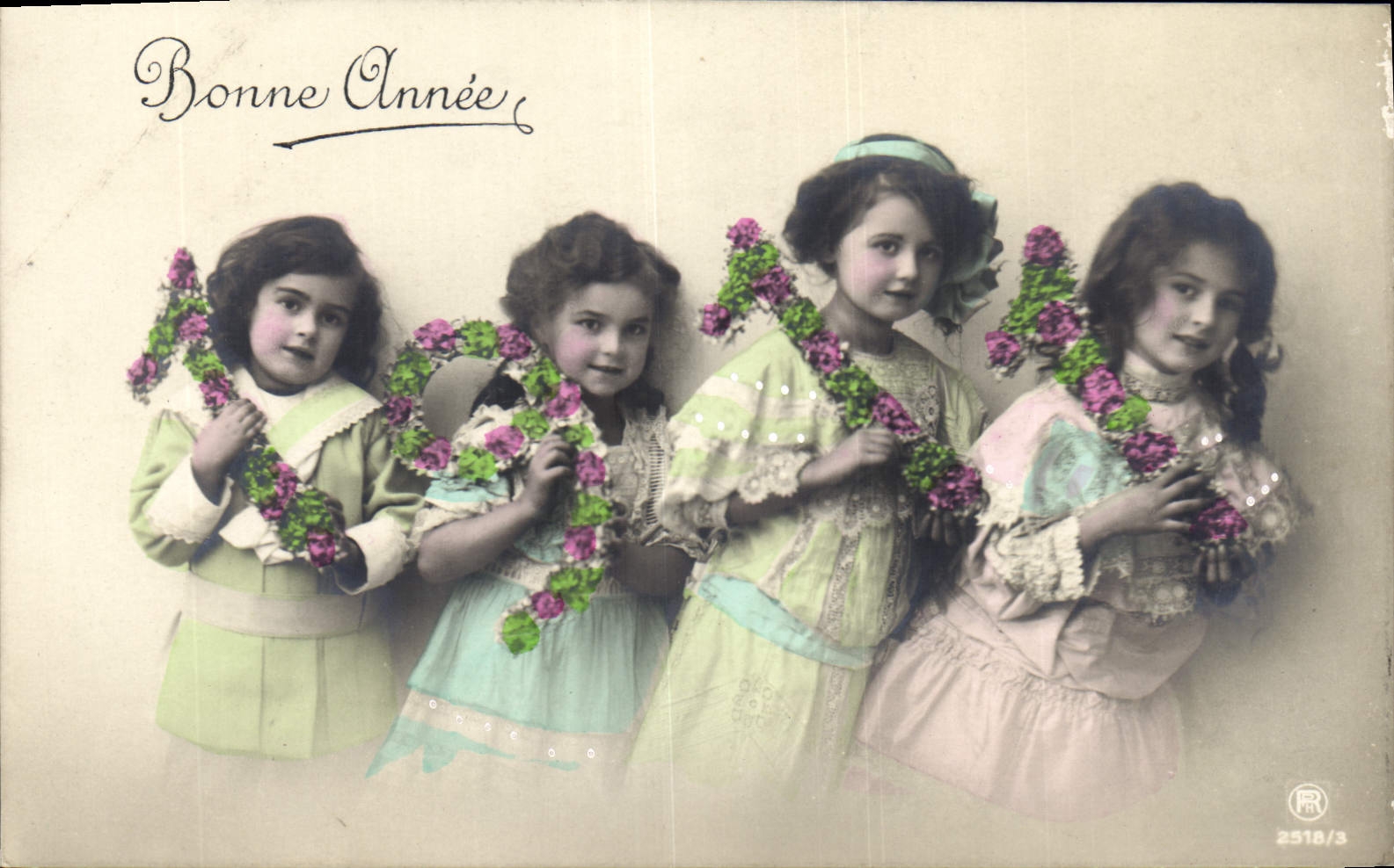 CPA Fantaisie Fleurs Annee 1911 Enfants