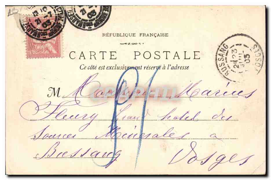 Course de Taureaux — Torero amenant le taureau au picador — Phototype E. Jacone — Marseille — Reverso