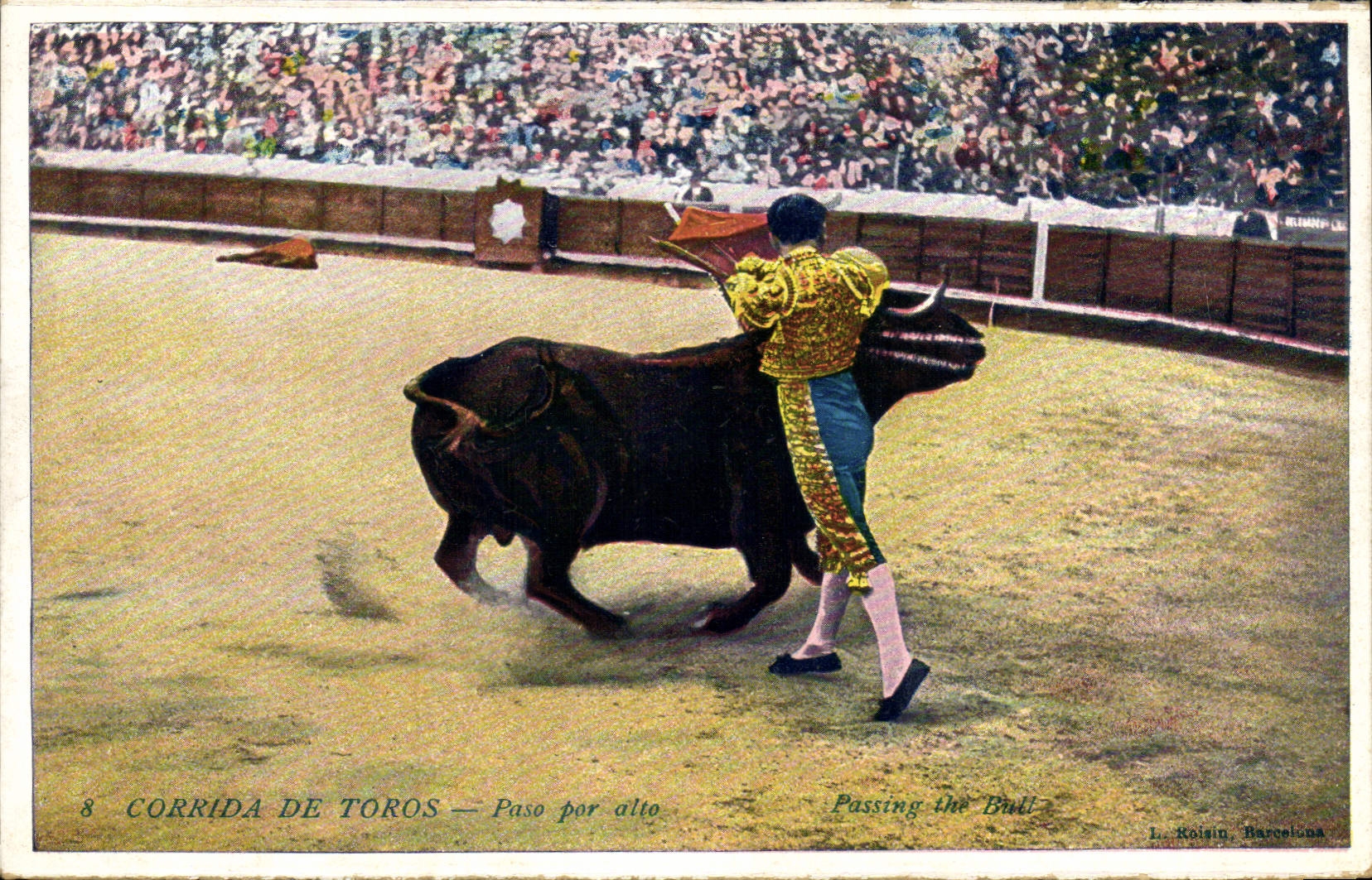 CPA Corrida Course de taureaux Paso por alto 