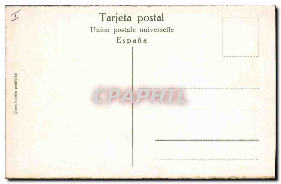 CPA Corrida Course de taureaux Paso por alto  — Rückseite