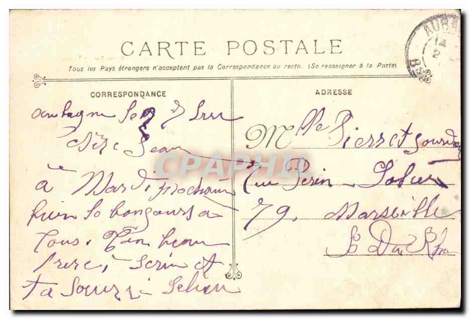 CPA Bateau de Guerre Verite Cuirasse  — Verso