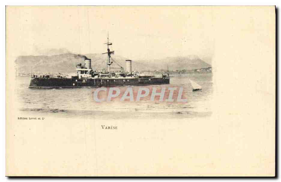 Navire militaire — Varése — Édition Level et C° - Anverso