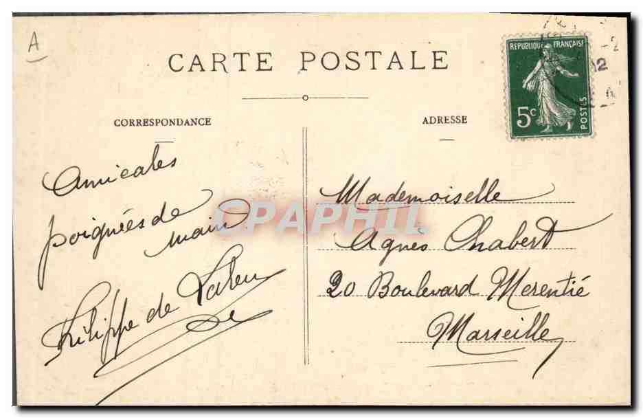 La "Vérité", Cuirassé d'Escadre de 15.000 tonnes — A. Bougault, n° 419 — Reverso