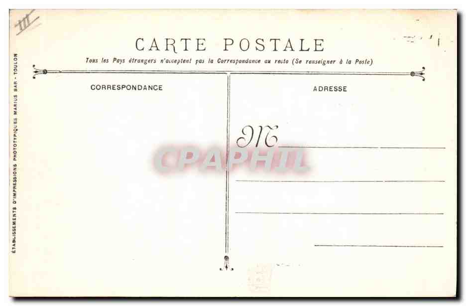 CPA Bateau de Guerre Victor Hugo Croiseur Cuirasse  — Verso
