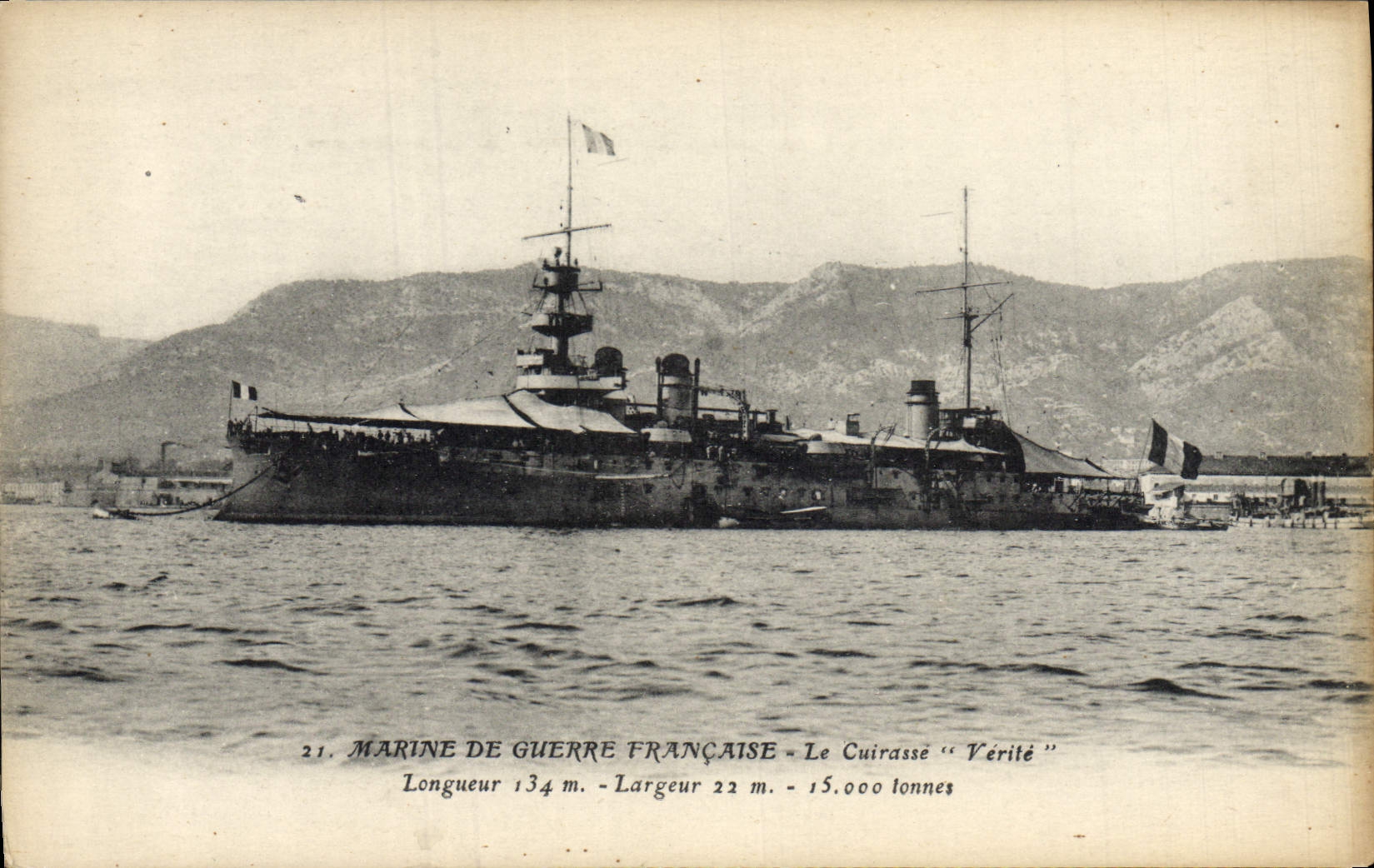 Marine de guerre française - Le cuirassé "Vérité" — éditeur imprimeur à Nantes