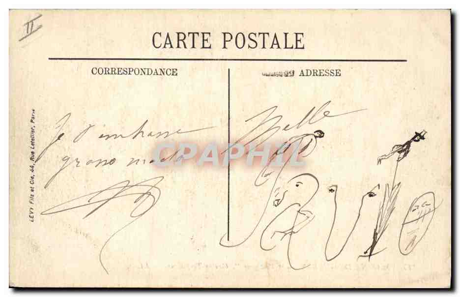 Marine de Guerre — "Voltigeur", Contre-Torpilleur — LL. — N° 117 — Verso