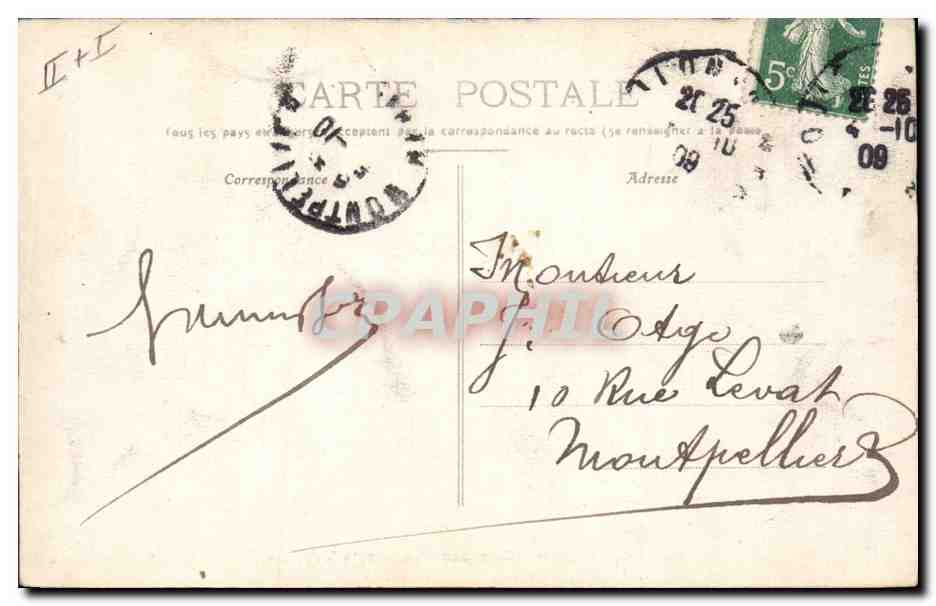 CPA Bateau de Guerre Cuirasse d'escadre Verite  — Verso