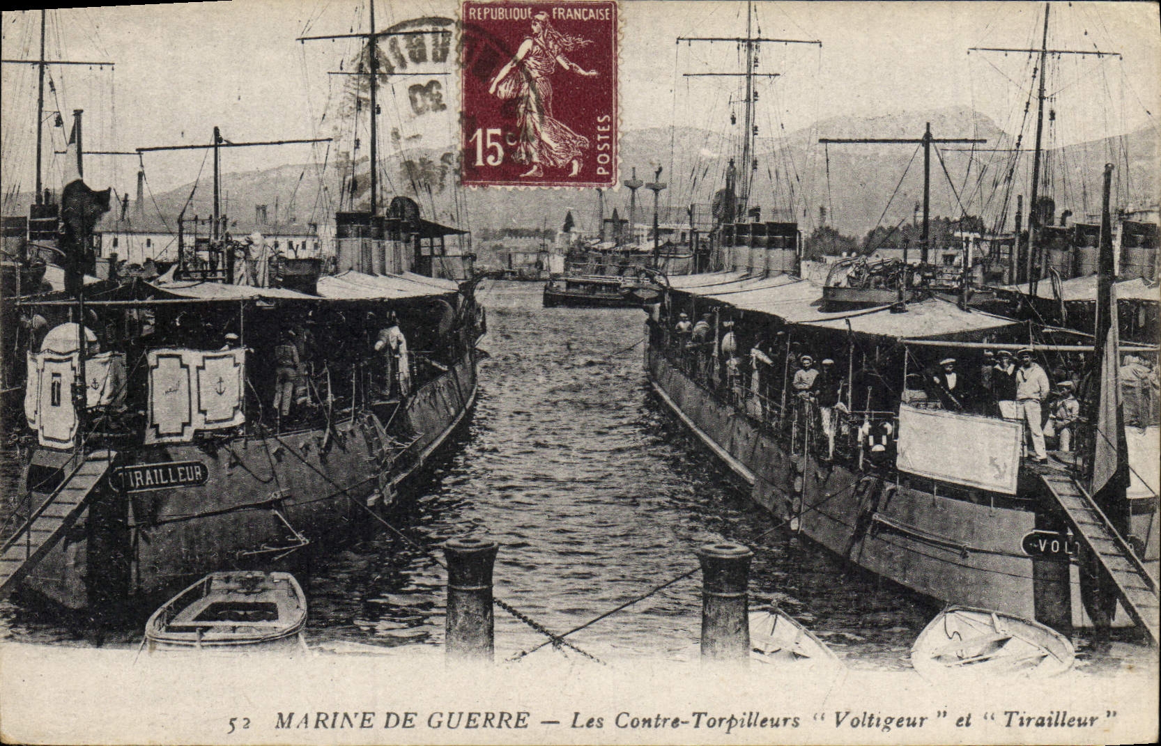 Marine de guerre — Les Contre-Torpilleurs "Voltigeur" et "Tirailleur"