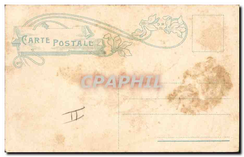 CPA Fantaisie Main Fleurs  — Verso