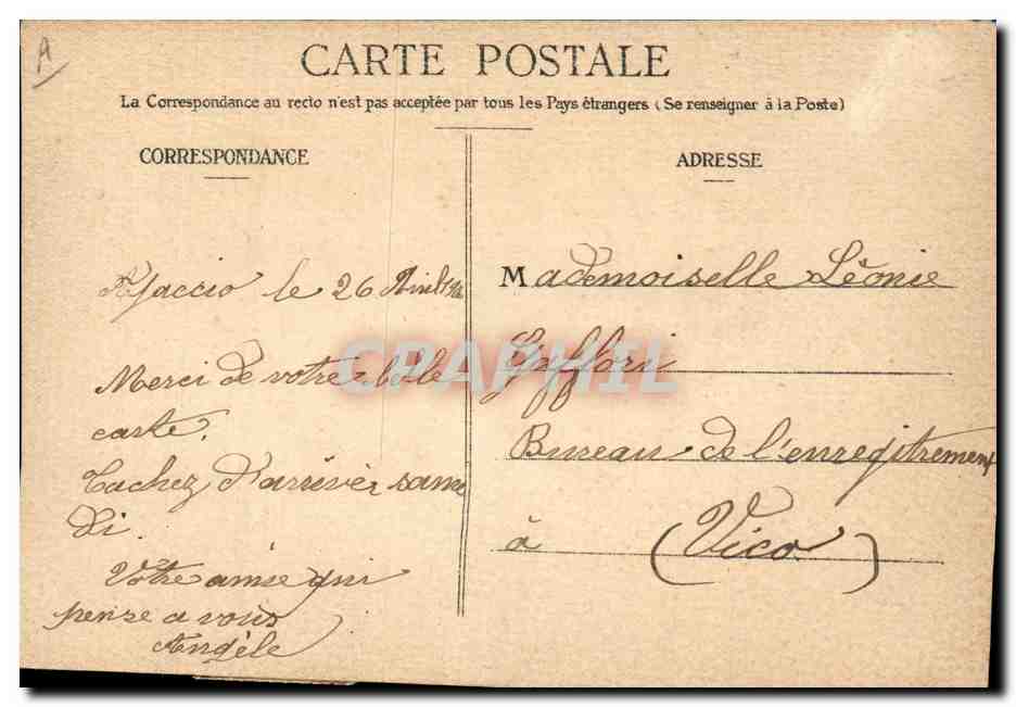 Deux mains se serrant dans un cœur de fleurs — Souvenir — éditeur non visible — Verso