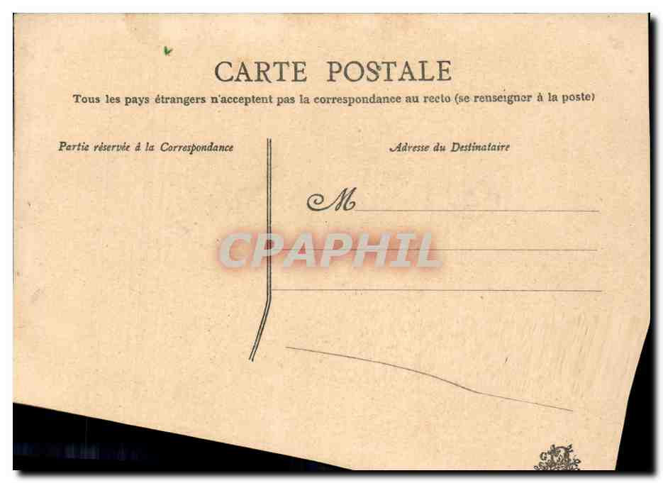 Bonne & Heureuse Année — carte postale de vœux avec décor floral et main — éditeur non identifié — Achterkant