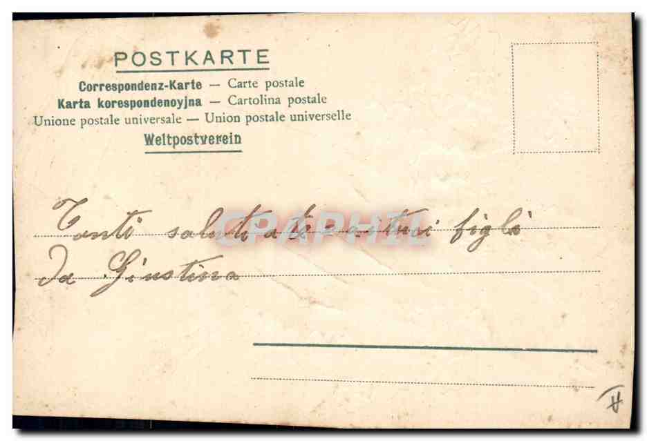 CPA Fantaisie Main Fleurs  — Verso