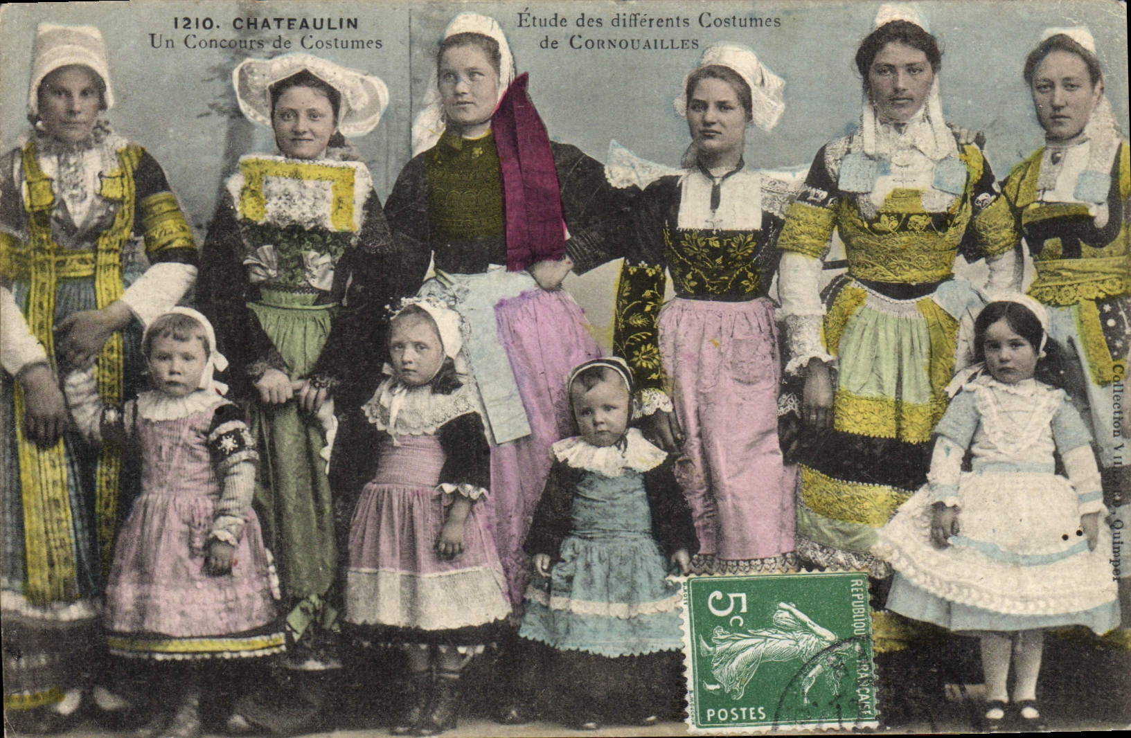 CPA Folklore Chateaulin Un concours de costumes Cornouailles