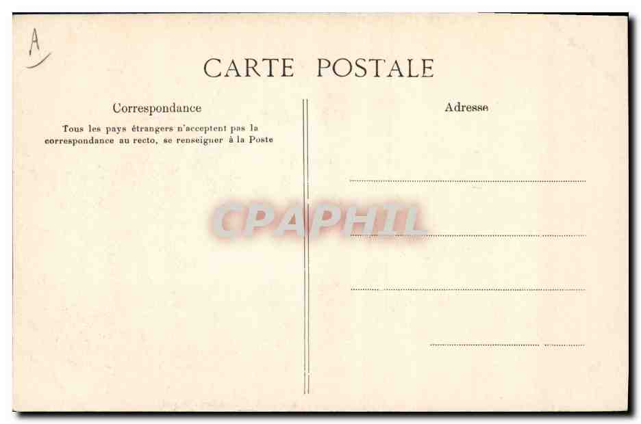 CPA Folklore Tempete en Bretagne %Ile des Glenans — Verso