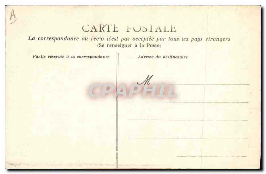 CPA Folklore Jeune gars breton  — Verso