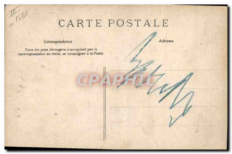 CPA Folklore Jeune homme de Baud — Verso