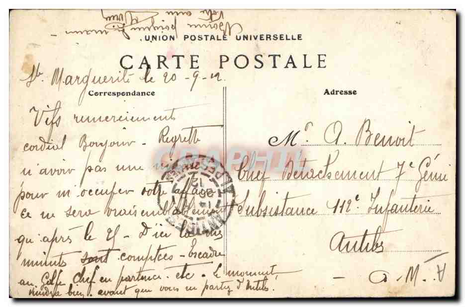CPA Folklore Le rendez vous en Bretagne  — Verso
