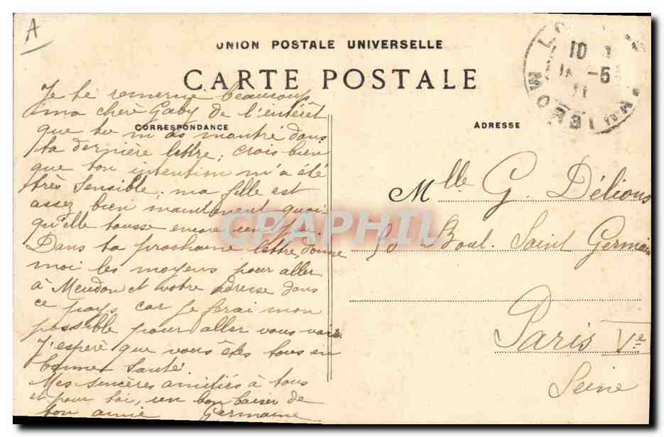 CPA Folklore Maries de Bannalec Mariage — Verso