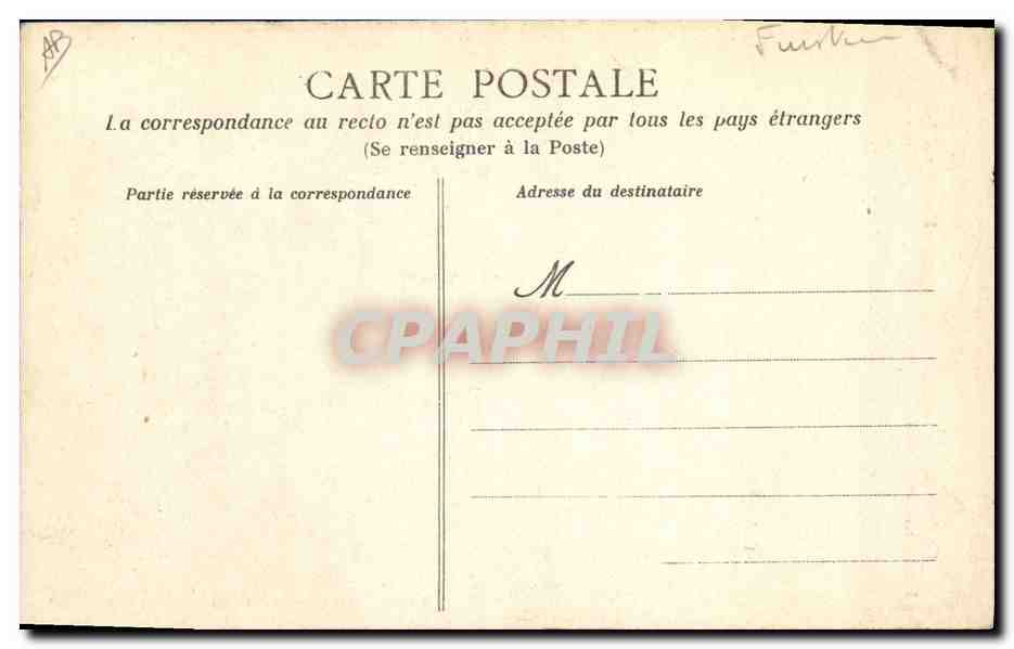 CPA Folklore Costume de Plougastel St Germain — Verso