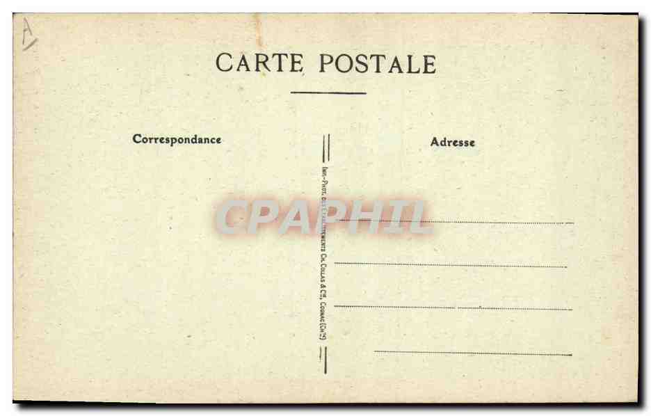CPA Folklore Jeune homme de Quimper — Verso