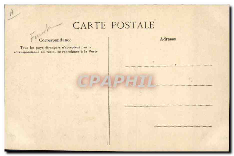 CPA Folklore Type de femme de L'Ile de Sein — Verso