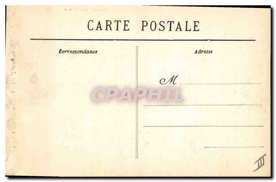 CPA Folklore Jeune fille de Quimperle — Verso
