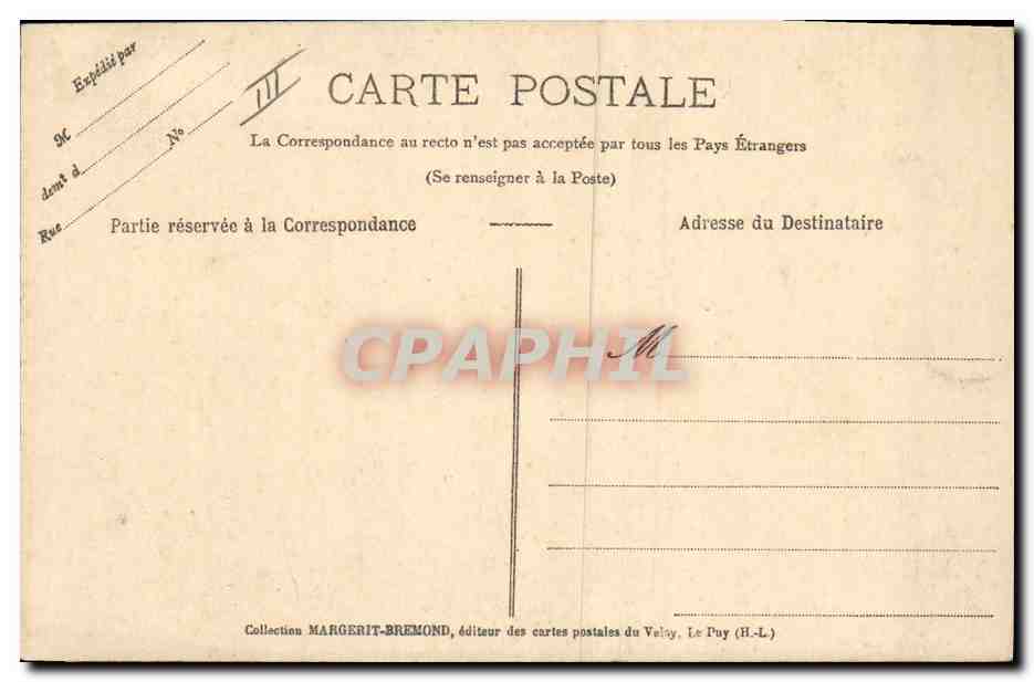 CPA Folklore Dentelle Dentelliere Craponne Ameublement — Verso