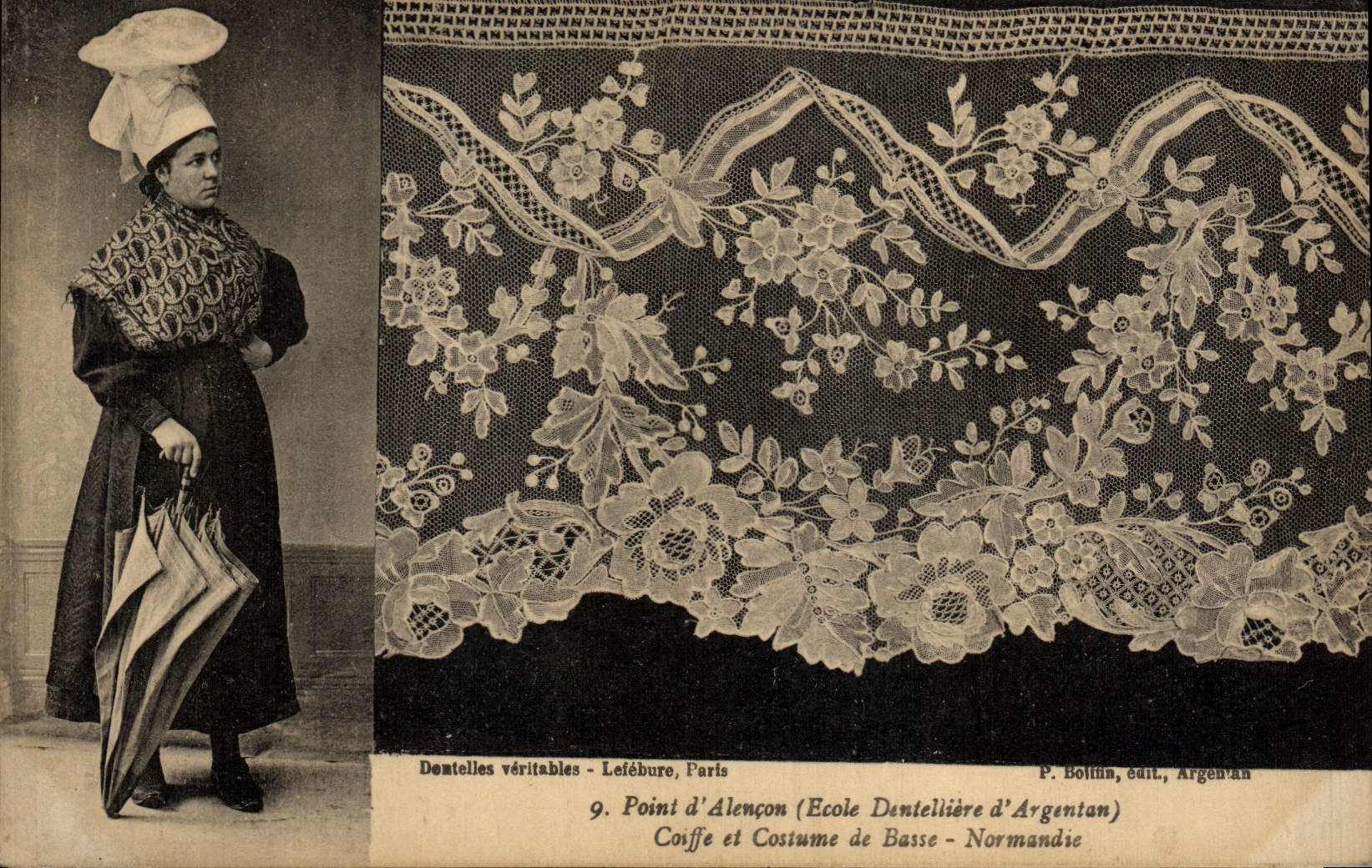 CPA Folklore Dentelle Ecole Dentelliere d'Argentan Point d'Alencon Normandie