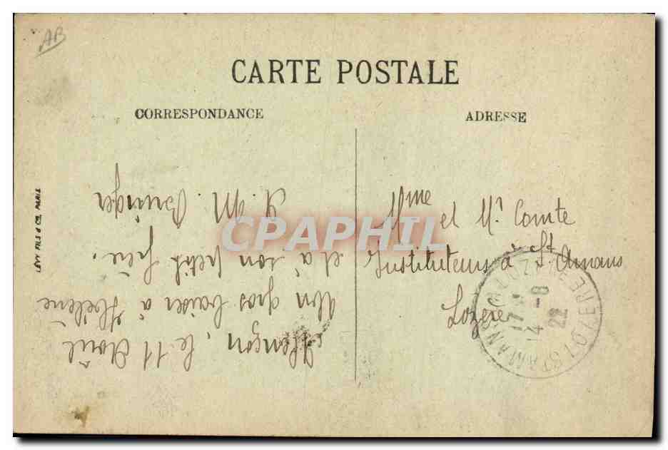 CPA Folklore Dentelle Ecole Dentelliere de Point d'Alencon — Verso