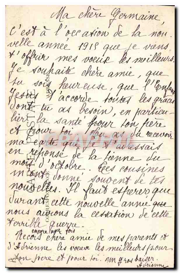 CPA Folklore Dentelle Dentelliere Limousine en Barbichet — Verso