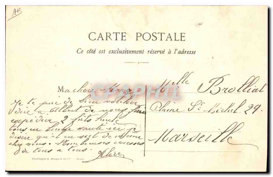 CPA Folklore Dentelle Dentelliere  — Verso