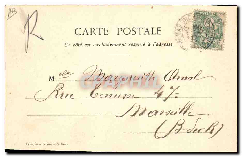 CPA Folklore Dentelle Dentelliere Chantilly — Verso