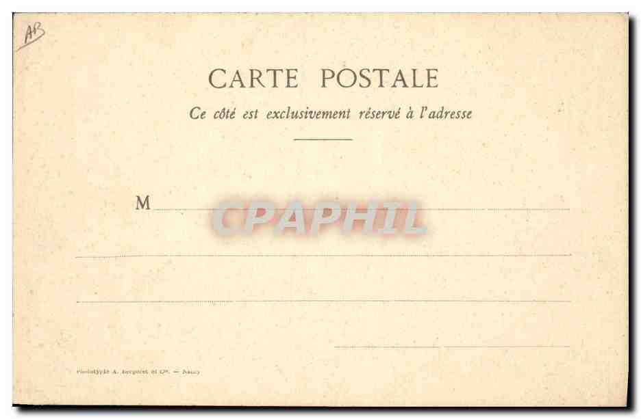 CPA Folklore Dentelle Dentelliere Luxeuil — Verso