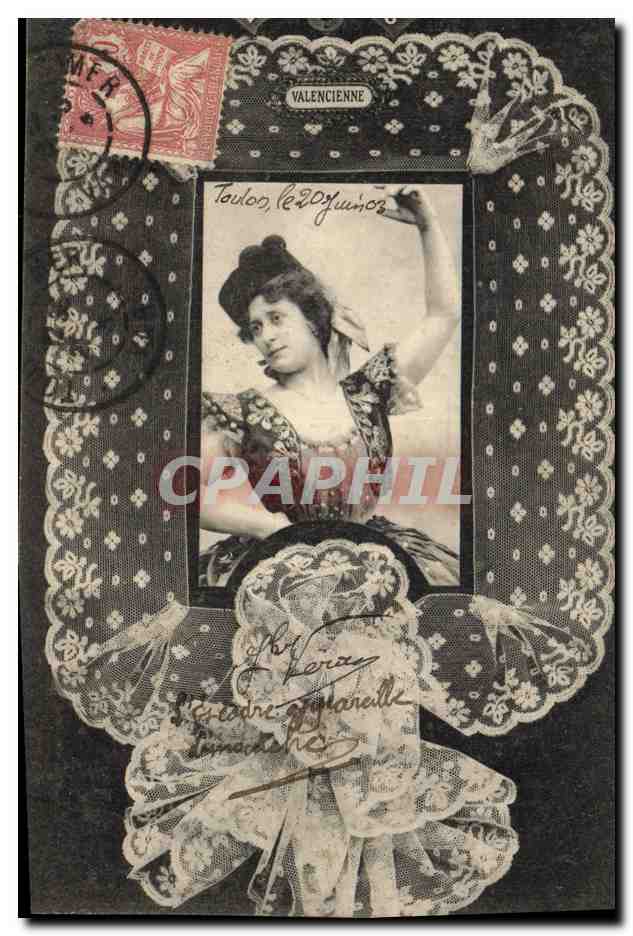 CPA Folklore Dentelle Dentelliere Valencienne
