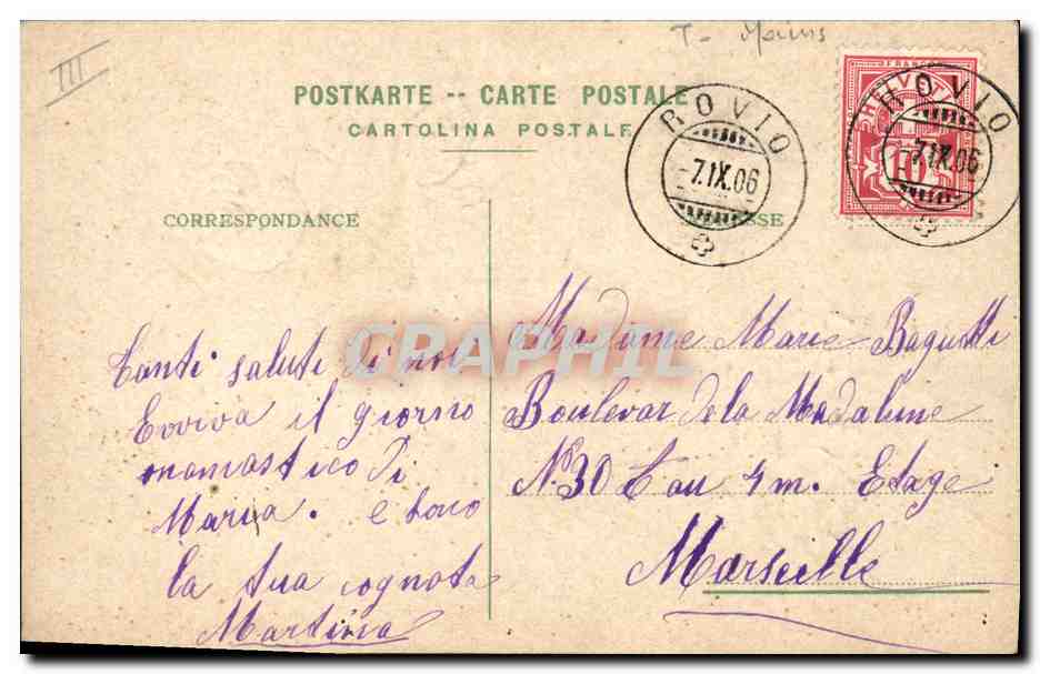 CPA Fantaisie Main Fleurs  — Verso