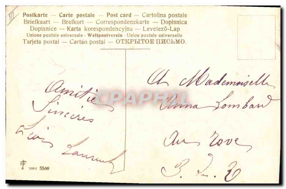 CPA Fantaisie Main Fleurs  — Verso
