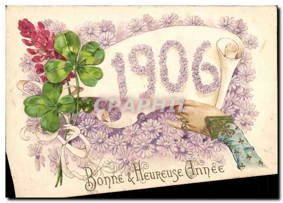 Buen Año y Feliz — 1906 — K. F. Editeurs, París, Serie 1355