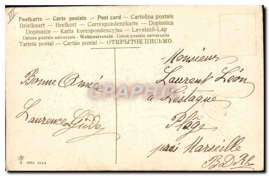 CPA Fantaisie Main Fleurs  — Verso